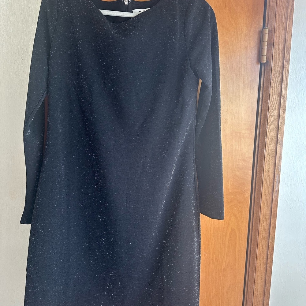 NWT White House Black Market Sparkly Elegant Black Dress